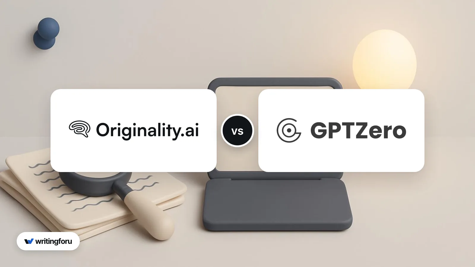 Illustration for: Originality.ai vs GPTZero: Which AI Detector Should Writers Trust?