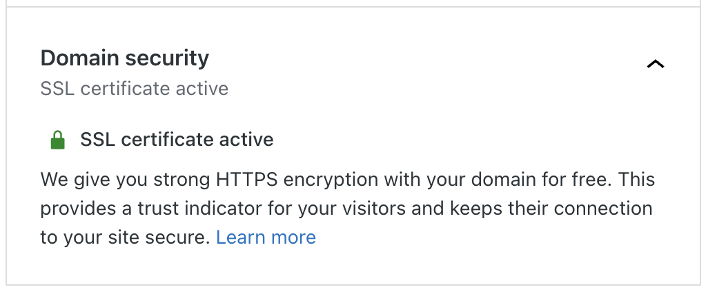 Domain Security screenshot